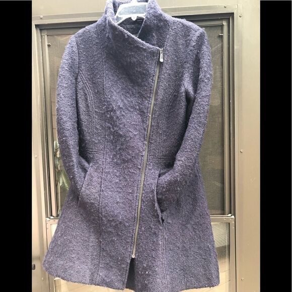 Guess wool Navy blue coat - Picture 9 of 10